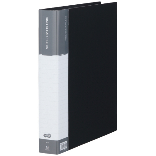 PPｸﾘﾔｰﾌｧｲﾙ(差替式)A4ﾀﾃ30穴 35ﾎﾟｹｯﾄ付属 背幅48mm ﾀﾞｰｸｸﾞﾚｰ 1ｾｯﾄ(10冊)画像