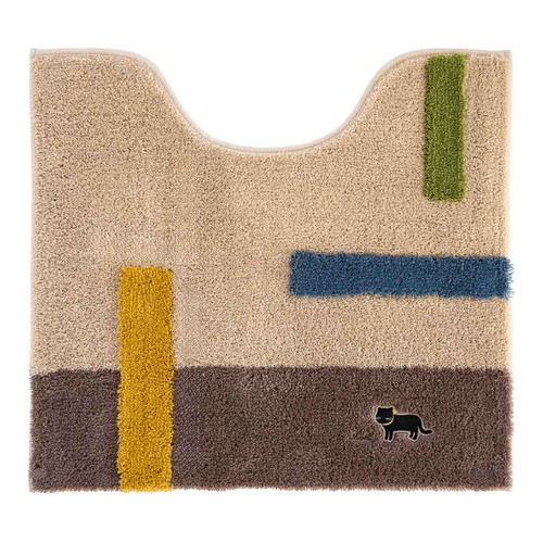 ミニョン トイレマット 約55x60cm BE ベージュ画像