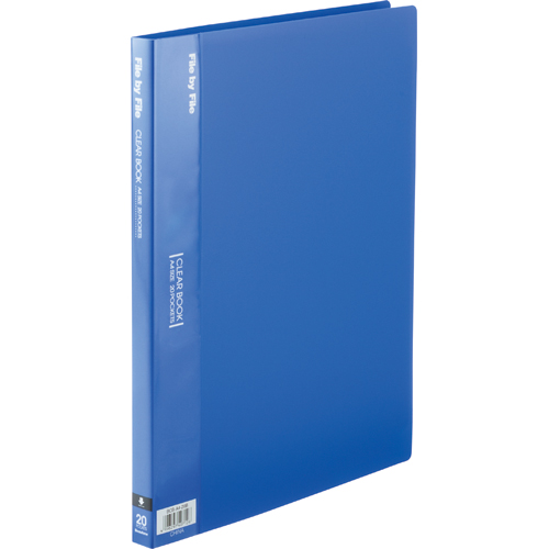 ｸﾘﾔｰﾌﾞｯｸ A4ﾀﾃ 20ﾎﾟｹｯﾄ 背幅17mm ﾌﾞﾙｰ 1ｾｯﾄ(10冊)画像