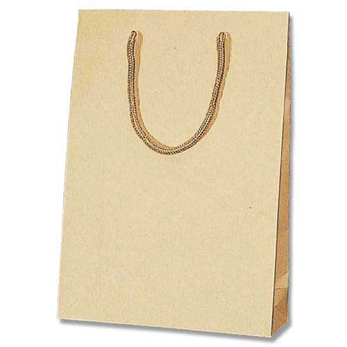 手提げ紙袋（クラフト・ポリエステル紐・幅225×マチ80×高さ320mm）画像