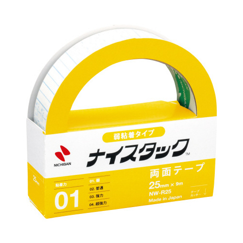 ナイスタック弱粘着タイプ　幅２５ｍｍ画像