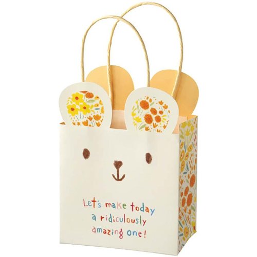 ラッピング用品 CYK-M1P クレヨンダイカットペーパーバッグ-1/クマ(20枚) ヘッズ画像