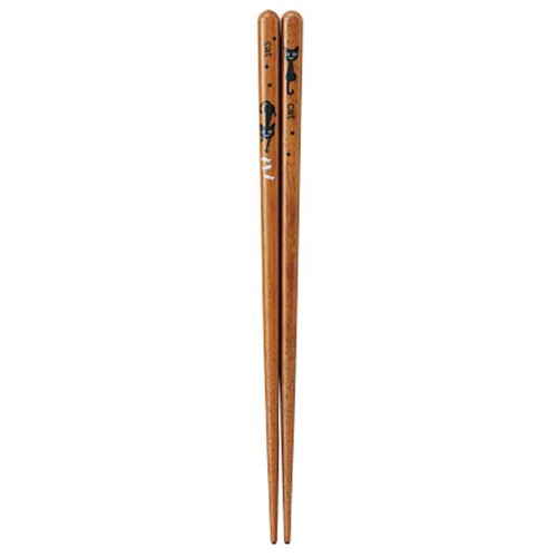 箸 子供用 18cm キャット 食洗機対応 すべり止め 木製 天然木 漆画像