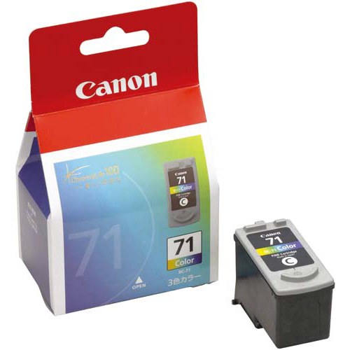 純正インク　ＢＣ－７１　カラー画像