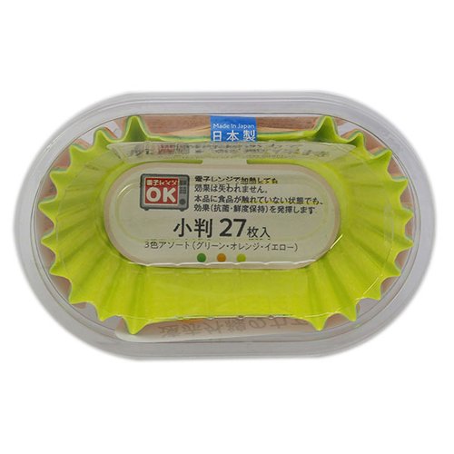 紙カップ 抗菌おかずケース小判(3色アソート)27枚入 アートナップ画像