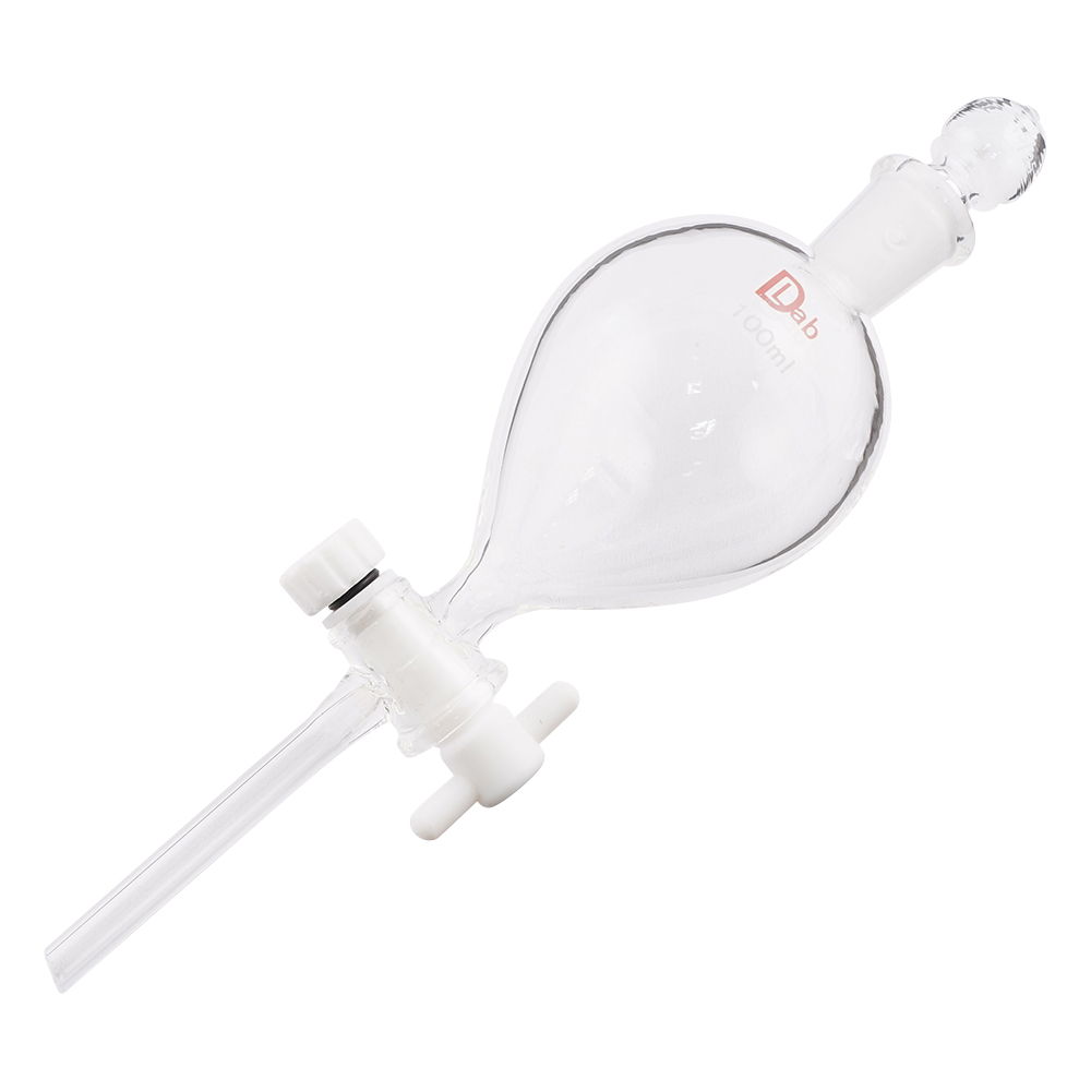 分液ロート球型　PTFEコック付　100mL画像