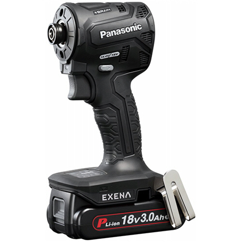 ｴｸﾞｾﾞﾅ 充電ｲﾝﾊﾟｸﾄﾄﾞﾗｲﾊﾞｰ PNﾀｲﾌﾟ 電池ｾｯﾄ 18V 3.0Ah 黒 1台画像