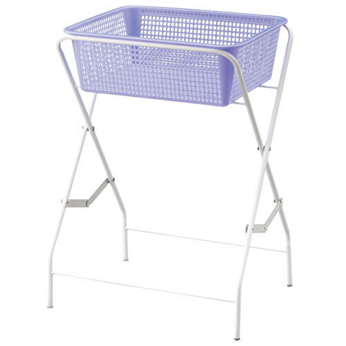 折り畳みﾊﾞｽｹｯﾄ 1段式(脱衣ｶｺﾞBL付属) 1台画像