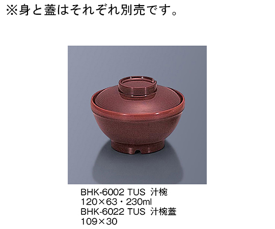 汁椀蓋　溜内朱