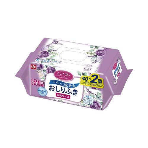 こころ想い　トイレ流せるおしりふき大判４０枚×２Ｐ画像