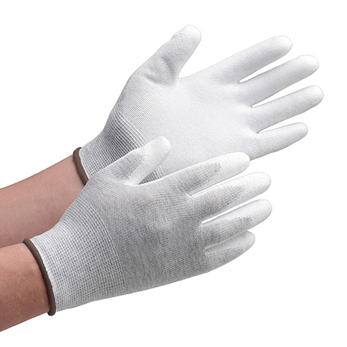 静電気拡散性 作業用手袋 SPU-130CN(手のひらｺｰﾃｨﾝｸﾞ) SSｻｲｽﾞ 1袋(10双)画像