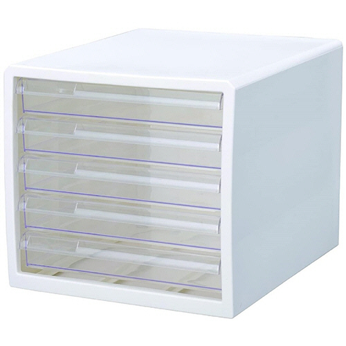 ﾚﾀｰｹｰｽ A4ﾀﾃ 浅5段 ﾎﾜｲﾄ 1ｾｯﾄ(4台)