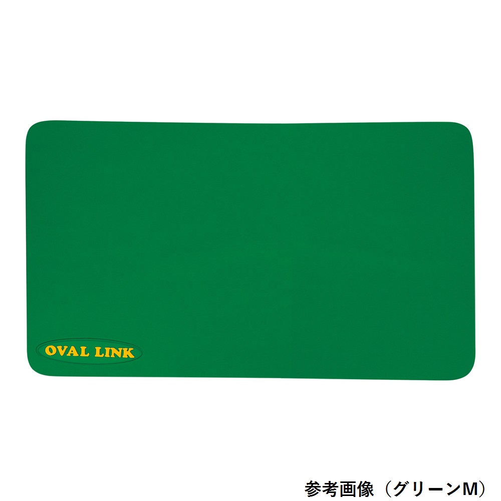 オーバルリンク（浴室用マット）グリーン　マットタイプ　L画像