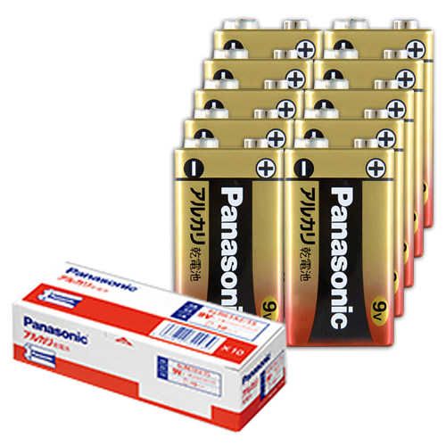 ｱﾙｶﾘ乾電池 9V形 1ｾｯﾄ(10本)画像