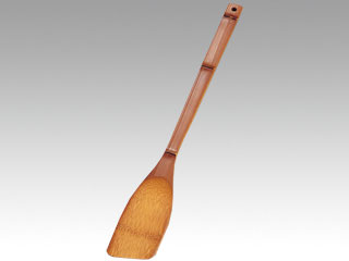 調理用品　竹製　釜ベラ　三角型画像