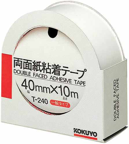 両面紙粘着テープ４０ｍｍ×１０ｍ　カッター付き画像