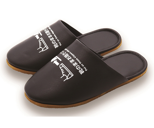 靴のまま履ける抗菌スリッパ　ブラック　L　男性用画像