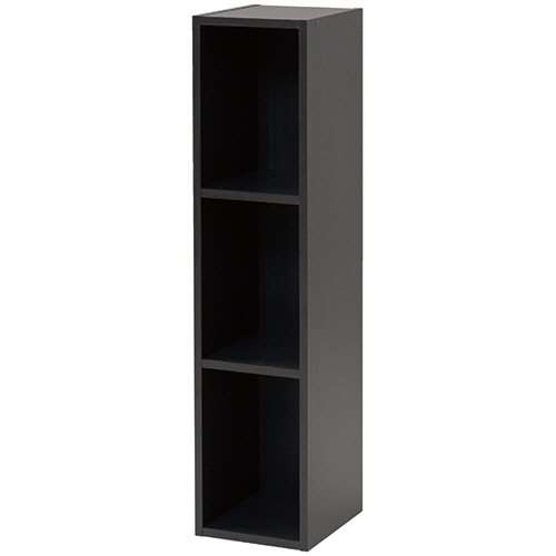 ｶﾗｰﾎﾞｯｸｽ A4ﾌﾞﾗｻﾞｰｽﾞ 3段 幅250×奥行290×高さ1090mm ﾀﾞｰｸﾌﾞﾗｳﾝ 1台画像