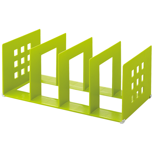 仕切ﾗｯｸ 2L 幅390mm 黄緑 1個画像