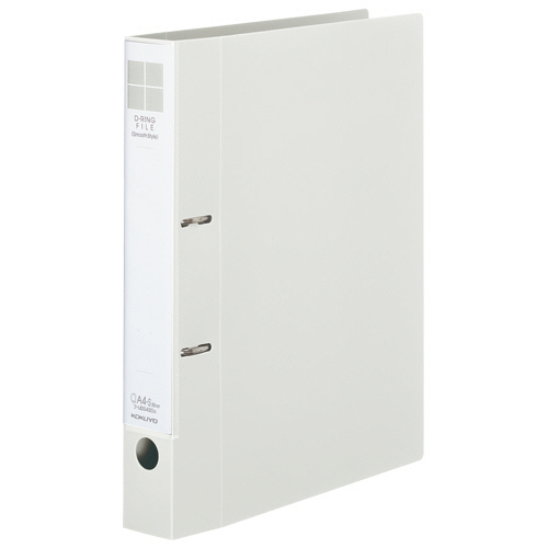 Dﾘﾝｸﾞﾌｧｲﾙ<ｽﾑｰｽｽﾀｲﾙ> A4ﾀﾃ 2穴 300枚収容 30mmとじ 背幅45mm ｵﾌﾎﾜｲﾄ 1冊画像