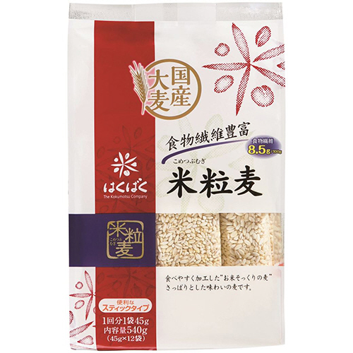 米粒麦 ｽﾀﾝﾄﾞﾊﾟｯｸ 45g/袋 1ﾊﾟｯｸ(12袋)画像