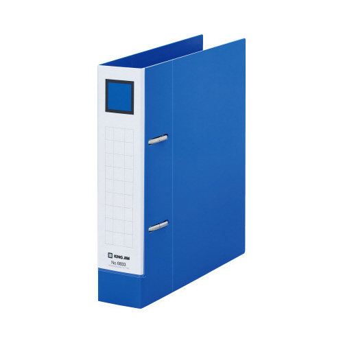 レバーリングファイルＤ型Ａ５縦青背幅４７ｍｍ１０冊画像