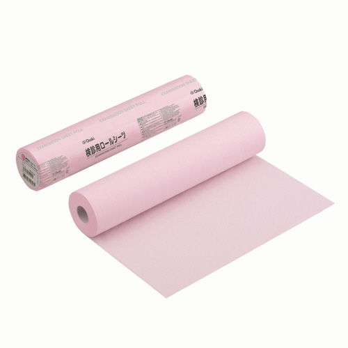 検診用ロールシーツ　５０３０　ピンク１２０回分×２画像