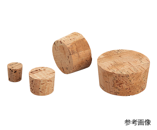 コルク栓　8号　10個入 整然と並んだコルク栓のパッケージ、四方からの視認性が良好。