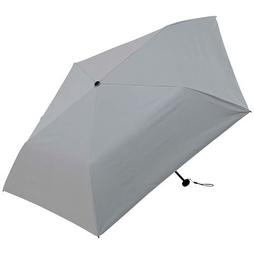 ﾐﾆ折りたたみ傘 超軽量 晴雨兼用 TONICAL 50cm 無地 ｱｯｼｭｸﾞﾚｰ 1本画像