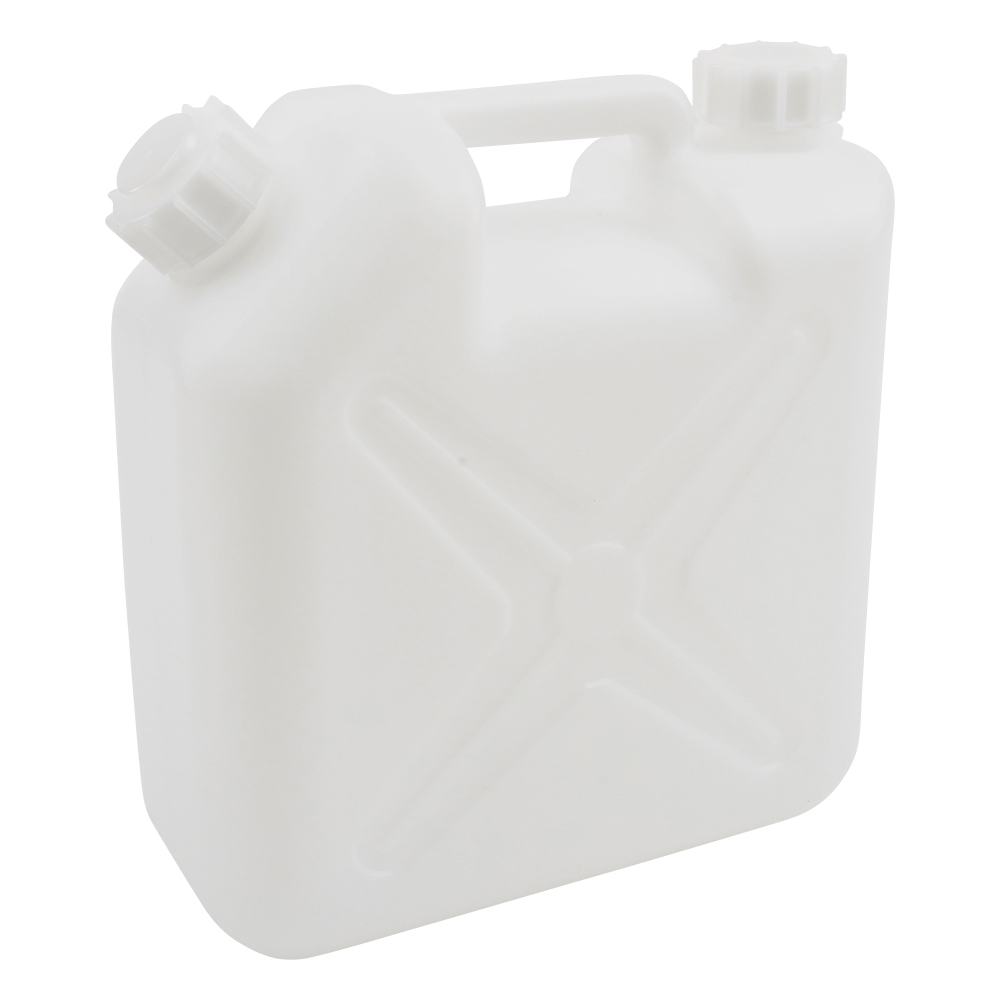 廃液回収容器（チューブ接続キャップ用） 10L容器本体 2口 ジャバラノズル付画像