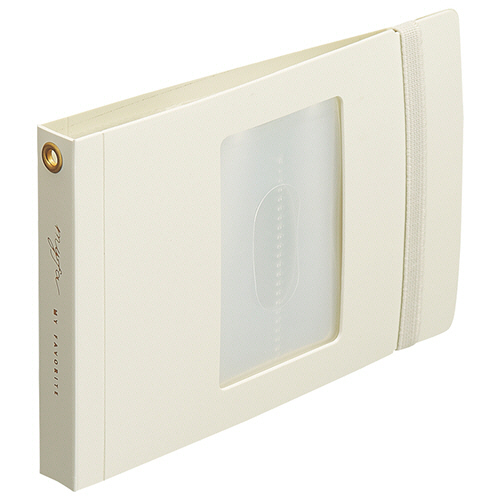 myfa ﾄﾚｰﾃﾞｨﾝｸﾞｶｰﾄﾞｺﾚｸｼｮﾝﾌｧｲﾙ ﾐﾆ 48枚収容 背幅16mm ﾐﾙｷｰﾎﾜｲﾄ 1冊画像