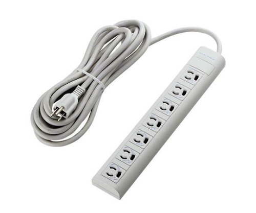 OAタップ　3P　7個口　マグネット　抜け止め　簡易　5m画像