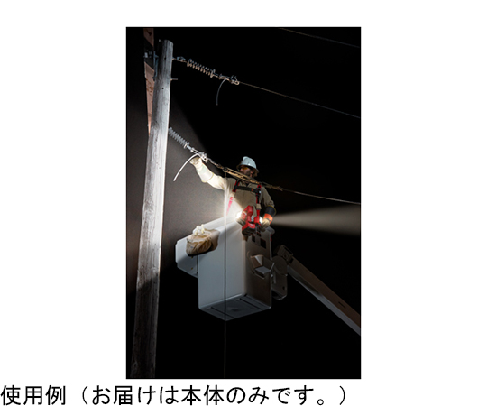 M18 バケット作業ライト 明るい照明がついているバケット作業用のライトが無造作に置かれた状態