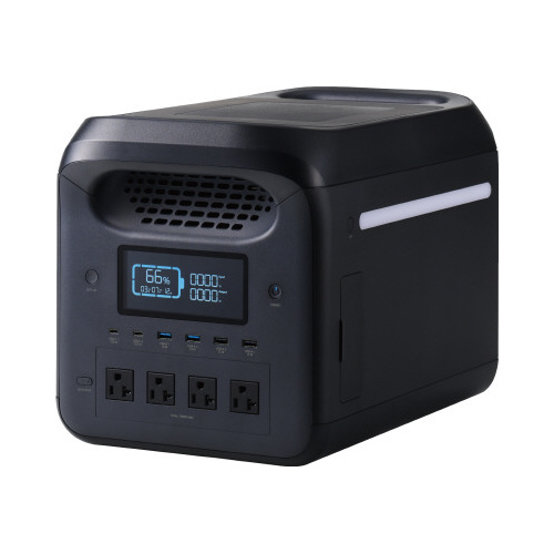 ポータブル電源１２２９ＷｈＡＣ定格出力１５００Ｗ