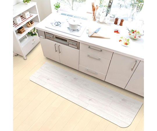 リモデルキッチン　RF548　約60cm×180cm シンプルなデザインのキッチンカウンターが設置された部屋の一角