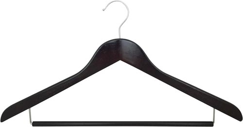 木製ハンガー１３ｍｍ　ダークブラウン　５本入画像