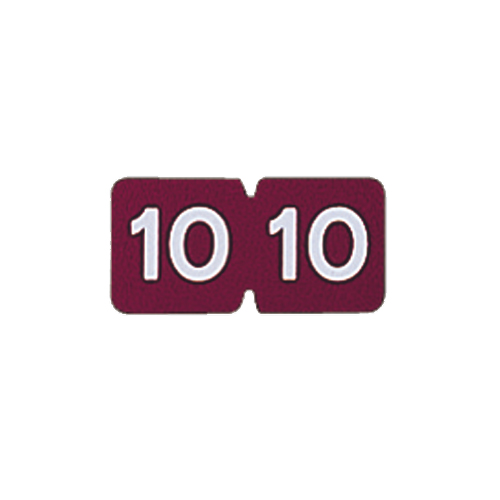 ｶﾗｰ月ﾗﾍﾞﾙM ﾛｰﾙﾀｲﾌﾟ ｢10｣ 1箱(300片)画像