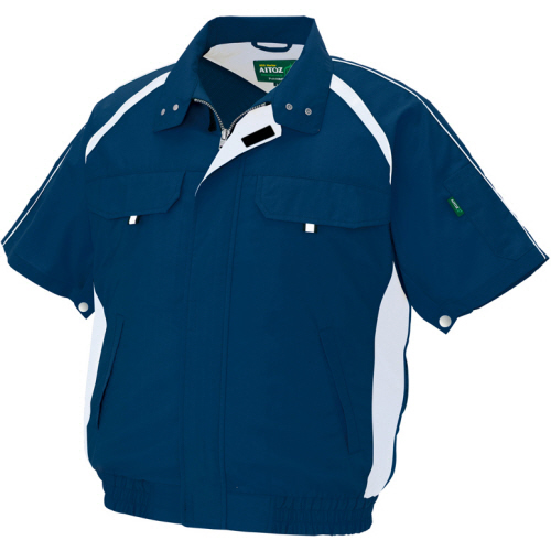 半袖ﾌﾞﾙｿﾞﾝ 空調服対応 男女兼用 ｴｺﾜｰｶｰ 高密度ﾌﾞﾛｰﾄﾞ ﾈｲﾋﾞｰ S 1着画像