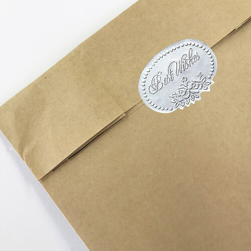 ギフトラッピングに！英字入りの華やかなギフトシール