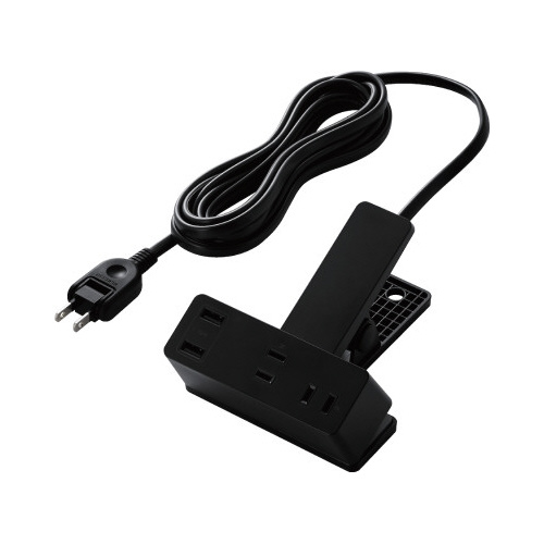 ＵＳＢクリップタップ　ＵＳＢＡ×２　３．０ｍ　黒画像