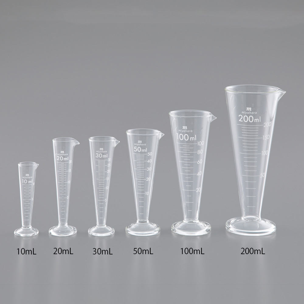 液量計（円錐型）　白目盛　20mL画像