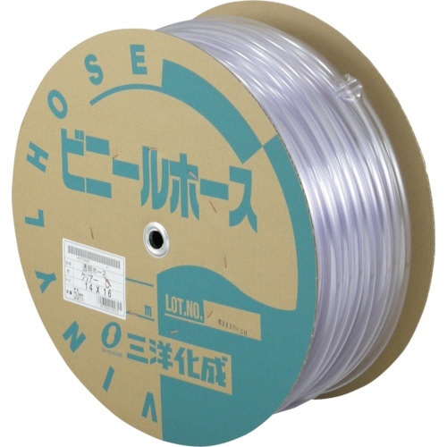 透明ﾎｰｽ 14×16 50mﾄﾞﾗﾑ巻 1巻画像