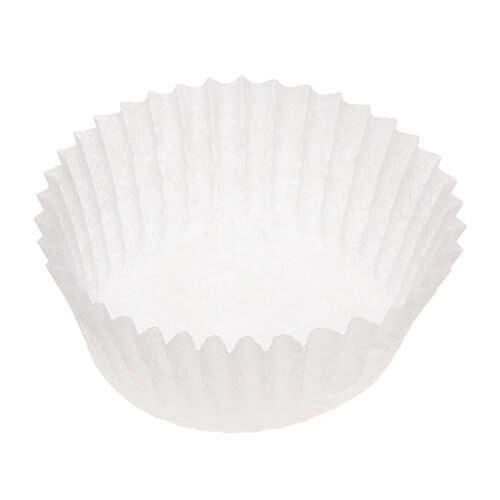 シンメイ おかずカップ 両面シリコンケース 丸型 60×30 ホワイト 200枚画像