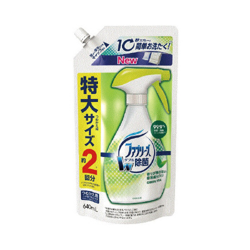 ファブリーズダブル除菌　緑茶　詰替６４０ｍｌ×４画像