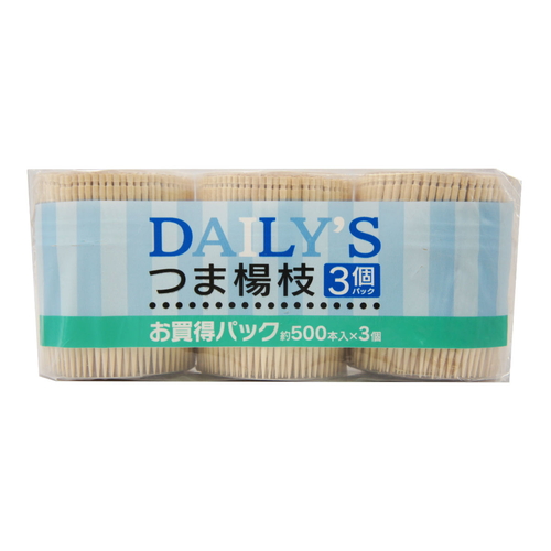爪楊枝 ディリーズ 楊枝SL-500 3個入画像