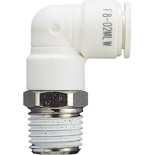 ﾀｯﾁｺﾈｸﾀｰﾌｧｲﾌﾞ ﾒｲﾙｴﾙﾎﾞ W(白)10mm･R1/4 1個画像