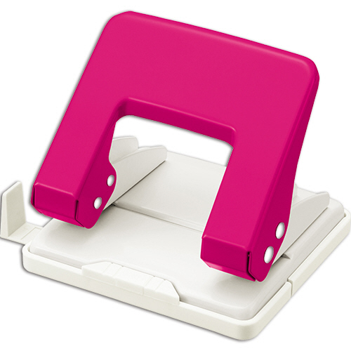 2穴ﾊﾟﾝﾁ 20枚穿孔 ﾋﾟﾝｸ 1台画像