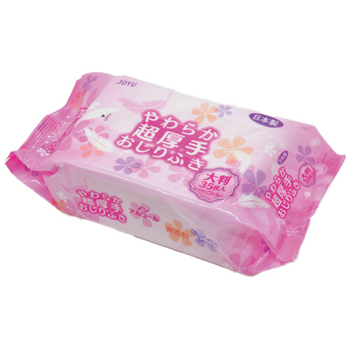 やわらか超厚手おしりふき 大判 1ﾊﾟｯｸ(35枚)画像