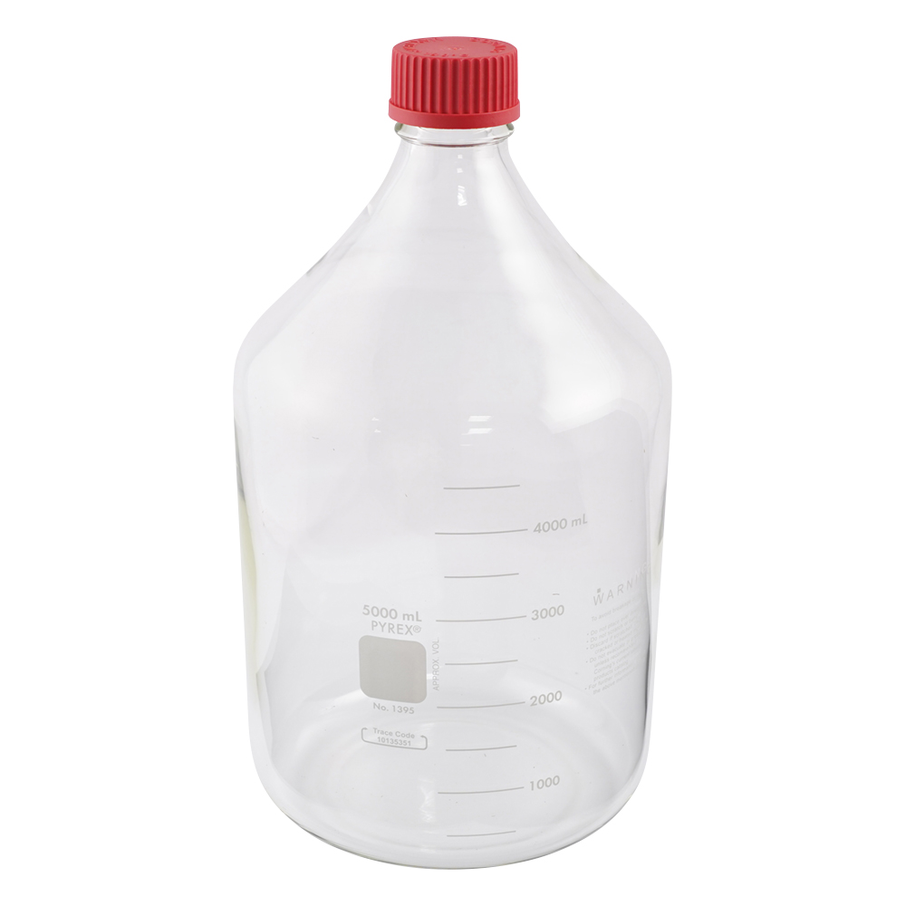 メディウム瓶　PYREX(R)・赤耐熱キャップ付き　5000ml画像