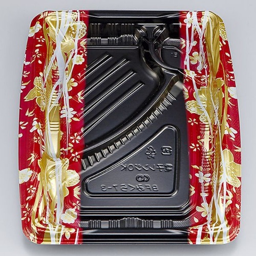 シーピー化成 弁当容器 BFみくら7-3 春菜赤 本体画像